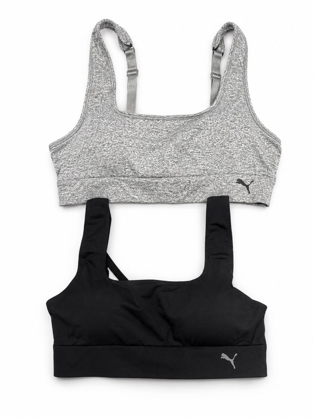 Puma Women's Black & Gray Sports Bras Duo